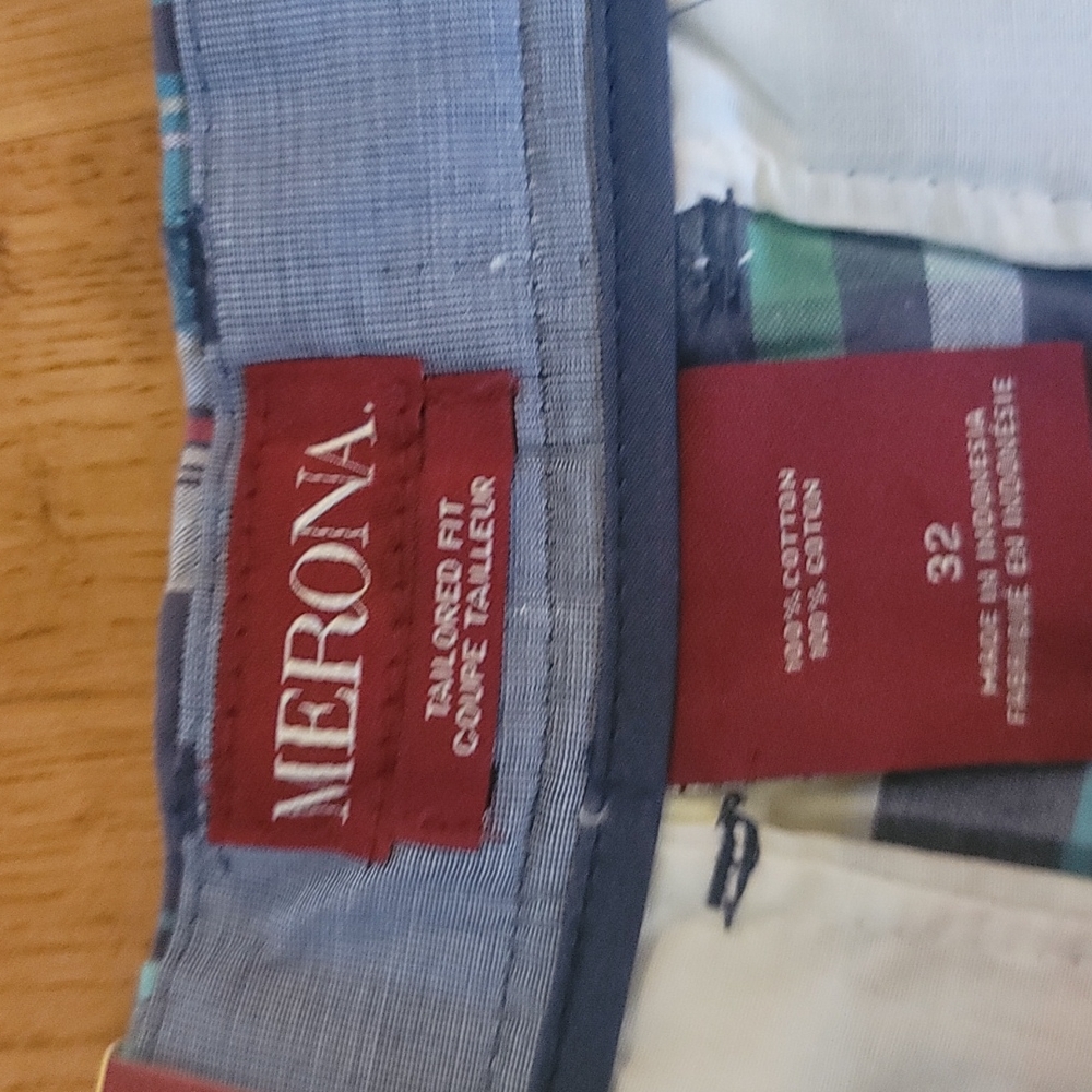 NWT Merona mens size 32 plaid shorts - Picture 5 of 5